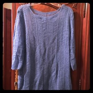 Blue knit pullover from Chico’s